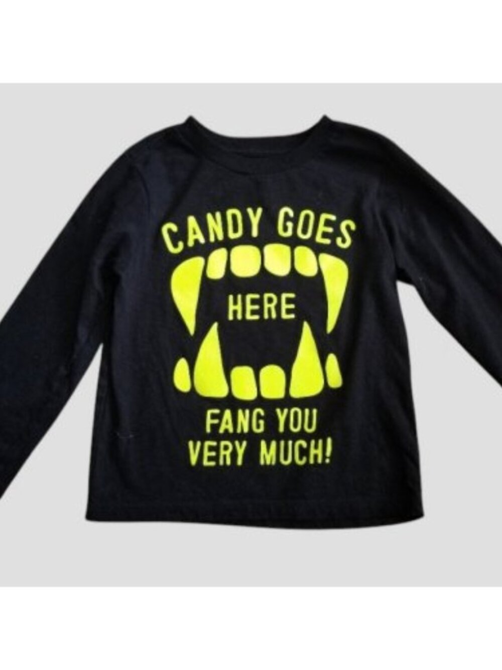 THE CHILDREN’S PLACE Black HALLOWEEN Candy Top Size 3T NEW